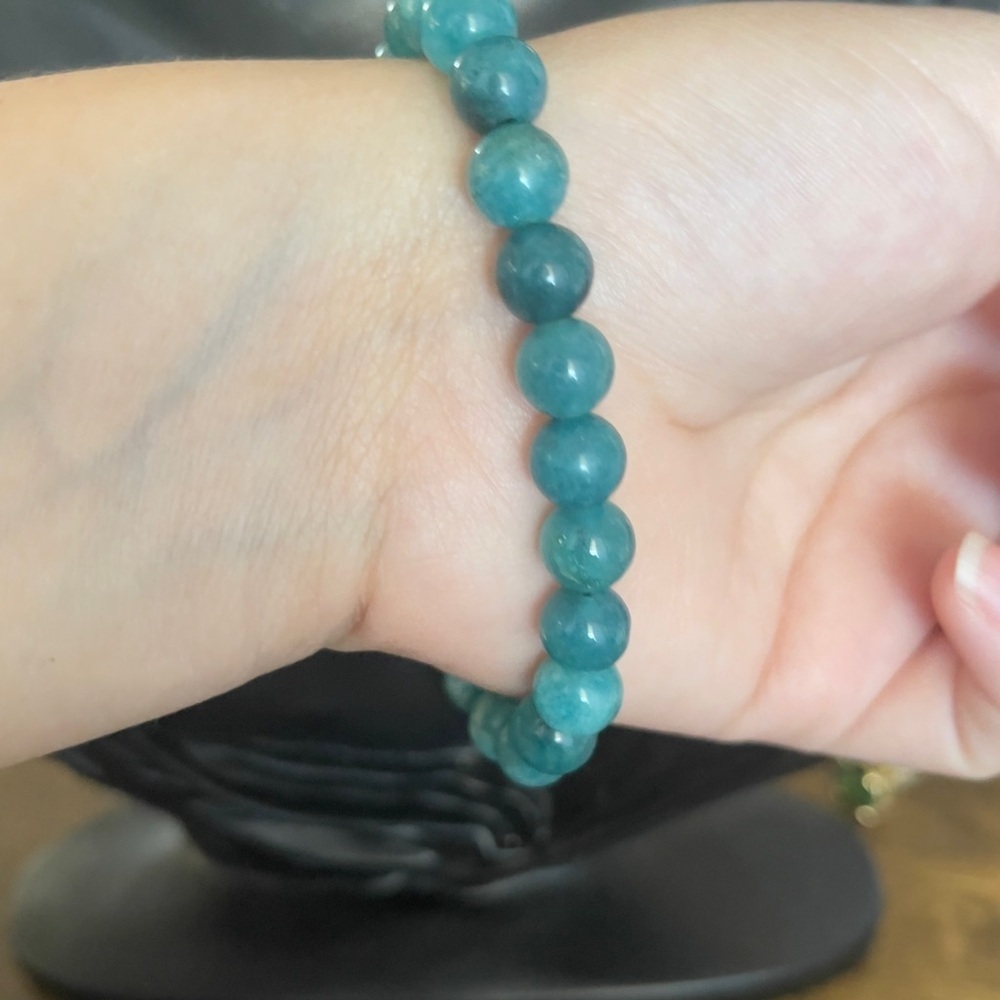 Amazonite Beaded Adjustable Bracelet - image 4